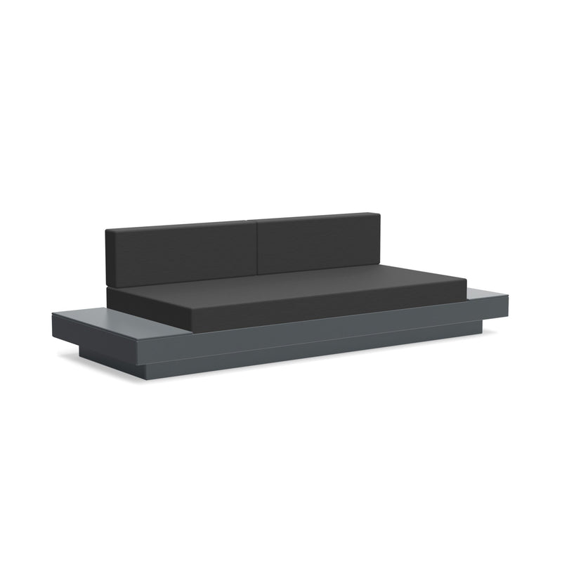 Platform One Sofa With Tables - Loll Designs - Outdoor Furniture - Black - Charcoal - HORNE