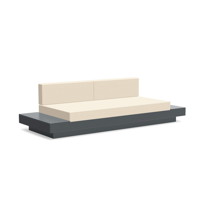 Platform One Sofa With Tables - Loll Designs - Outdoor Furniture - Black - Charcoal - HORNE