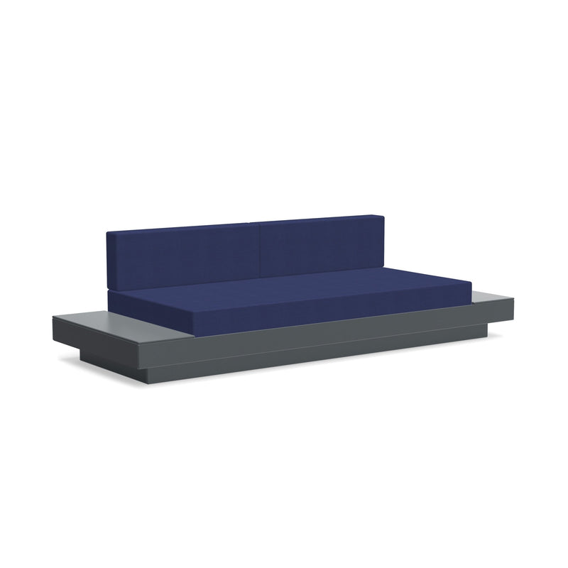 Platform One Sofa With Tables - Loll Designs - Outdoor Furniture - Black - Charcoal - HORNE