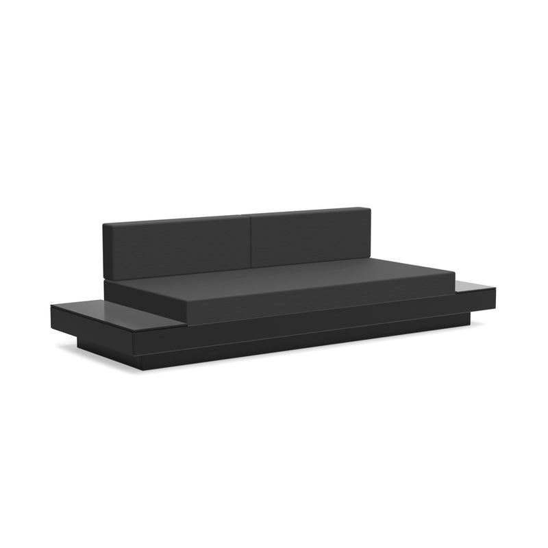 Platform One Sofa With Tables - Loll Designs - Outdoor Furniture - Black - Charcoal - HORNE
