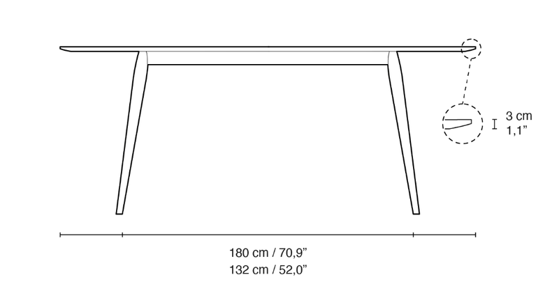 PLAYdinner Lamé Dining Table - Bruunmunch - Tables - 70.9