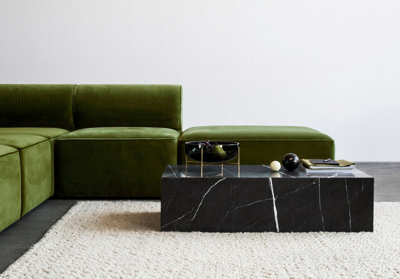 Plinth - Audo Copenhagen - Tables + Desks - Tall - Calacatta Viola Marble - HORNE