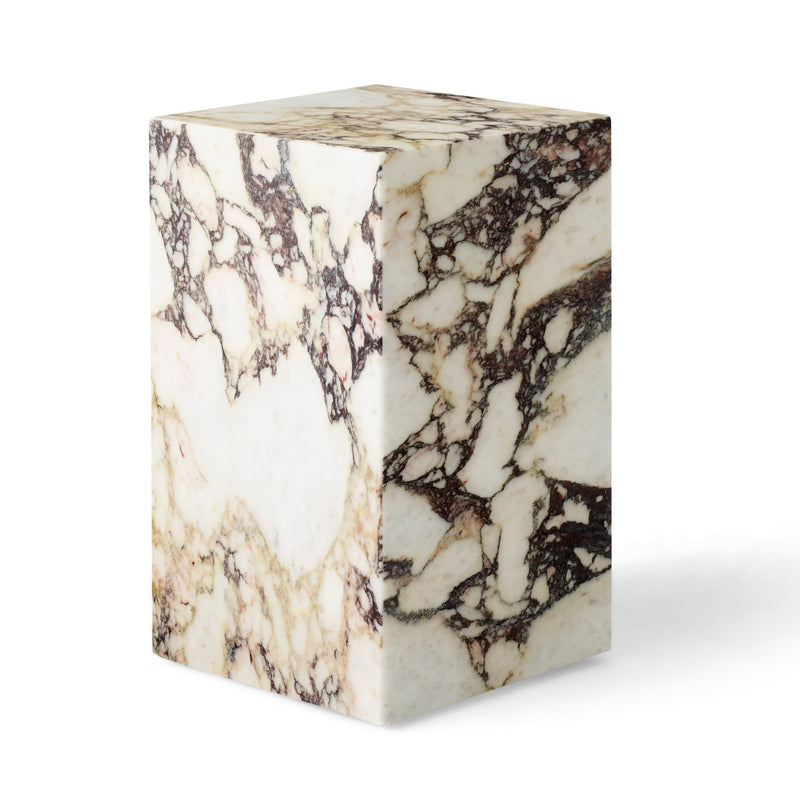 Plinth - Audo Copenhagen - Tables + Desks - Tall - Calacatta Viola Marble - HORNE