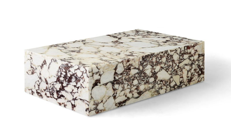 Plinth - Audo Copenhagen - Tables + Desks - Tall - Calacatta Viola Marble - HORNE