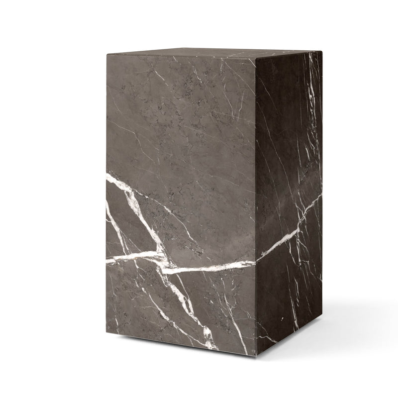 Plinth - Audo Copenhagen - Tables + Desks - Tall - Calacatta Viola Marble - HORNE