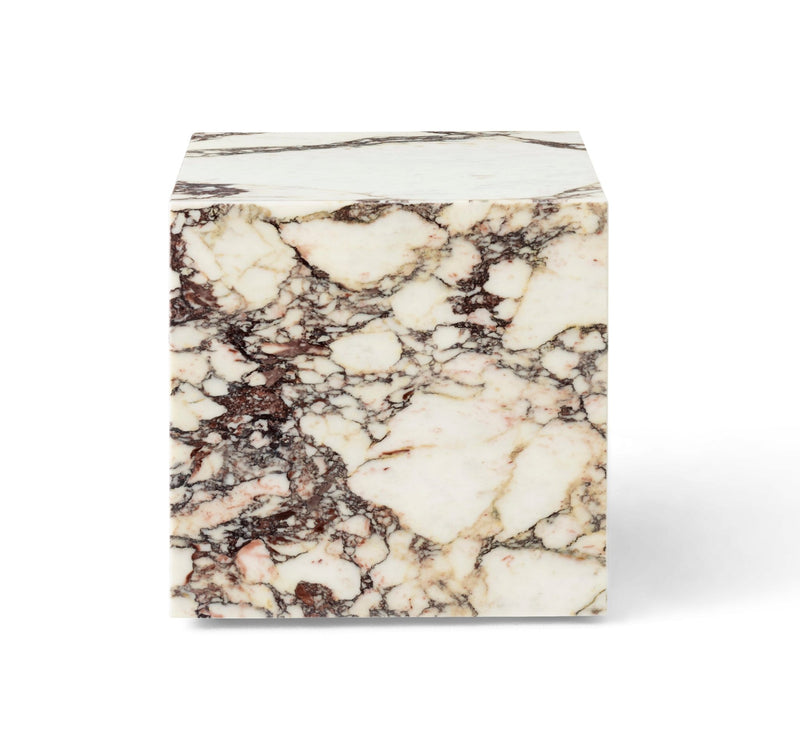 Plinth - Audo Copenhagen - Tables + Desks - Tall - Calacatta Viola Marble - HORNE