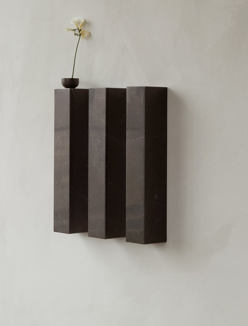 Plinth Shelf - Audo Copenhagen - Shelving - Grey Kendzo Marble - HORNE