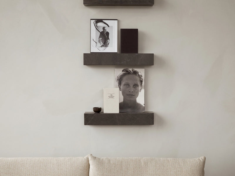Plinth Shelf - Audo Copenhagen - Shelving - Grey Kendzo Marble - HORNE