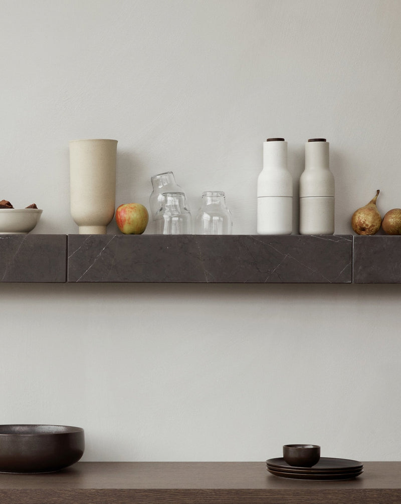 Plinth Shelf - Audo Copenhagen - Shelving - Grey Kendzo Marble - HORNE