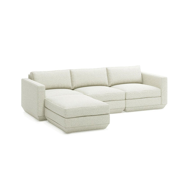 Podium Sectional: 4 - Seater - Gus* Modern - Sofas - Copenhagen Fossil - Left Facing - HORNE