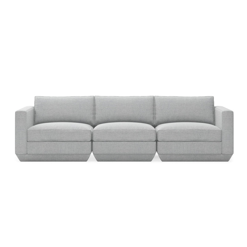 Podium Sofa: 3 - Seater - Gus* Modern - Sofas - Bayview Silver - HORNE