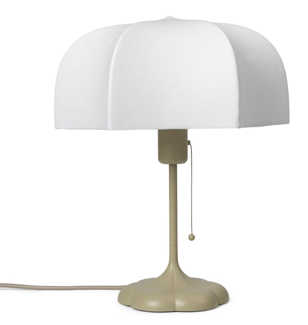 Poem Table Lamp - Ferm Living - Tables + Desks - White/ Cashmere - HORNE
