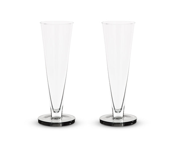 Puck Flute Glass - Set of 2 - Tom Dixon - Beer + Cocktail Glasses - HORNE
