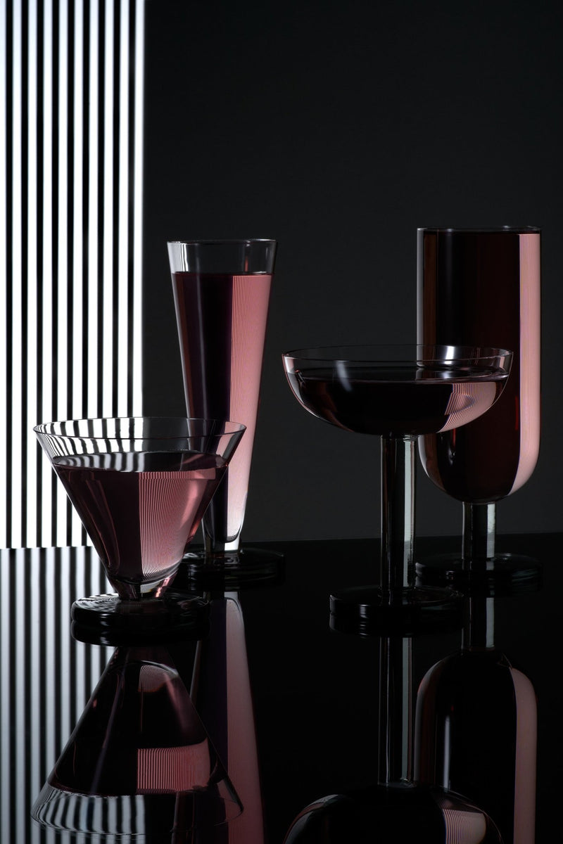 Puck Flute Glass - Set of 2 - Tom Dixon - Beer + Cocktail Glasses - HORNE