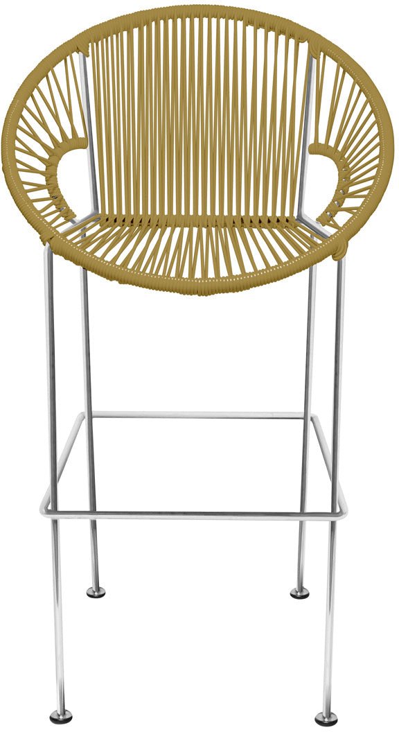 Puerto Stool - Chrome Frame - Set of 2 - Innit Designs - Stools + Benches + Ottomans - Blue - Bar Height - HORNE