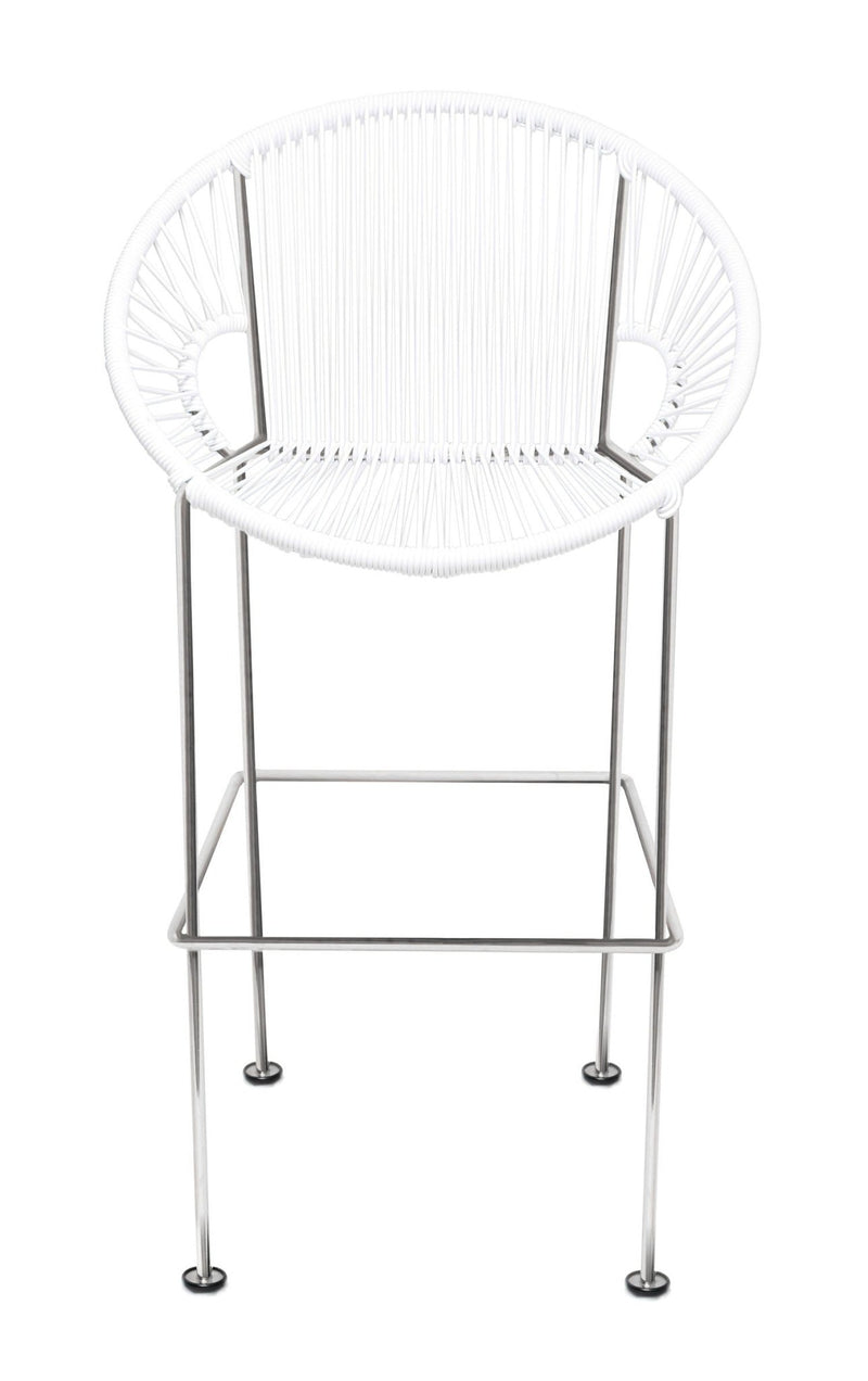 Puerto Stool - Chrome Frame - Set of 2 - Innit Designs - Stools + Benches + Ottomans - Blue - Bar Height - HORNE