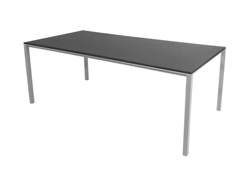 Pure Dining Table - Cane Line - Tables + Desks - Small - Lava Grey - HORNE