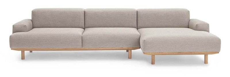 Reason 2 - Seater / Chaiselong Sofa - Bruunmunch - Sofas - Rewool 108 - Left - Facing - HORNE