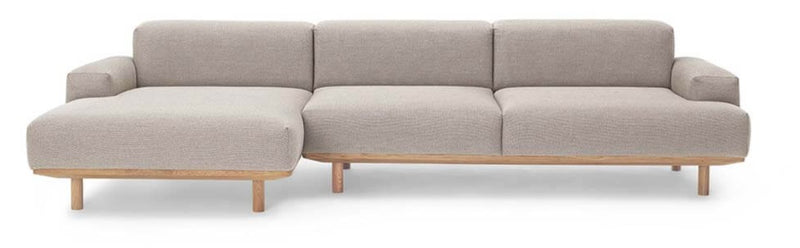 Reason 2 - Seater / Chaiselong Sofa - Bruunmunch - Sofas - Rewool 108 - Left - Facing - HORNE