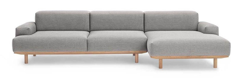 Reason 2 - Seater / Chaiselong Sofa - Bruunmunch - Sofas - Rewool 108 - Left - Facing - HORNE