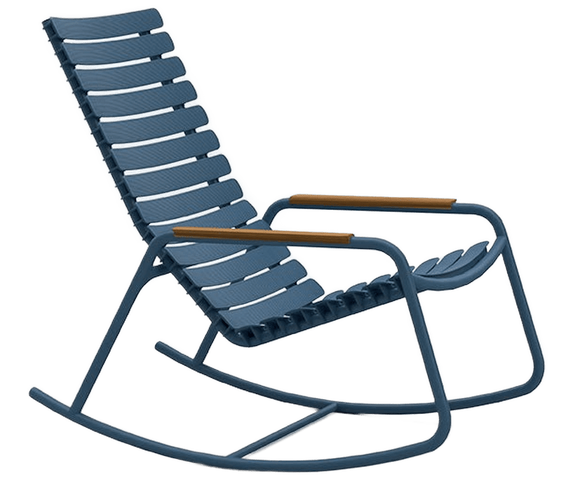 ReCLIPS Outdoor Rocking Chair - HOUE - Outdoor Furniture - Sky Blue - Bamboo - HORNE