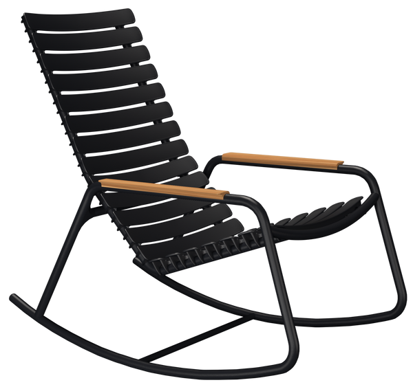 ReCLIPS Outdoor Rocking Chair - HOUE - Outdoor Furniture - Black - Bamboo - HORNE