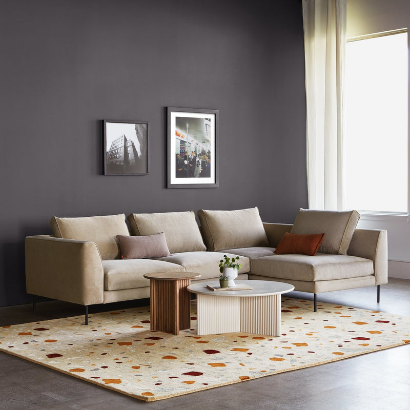 Renfrew Sectional - Gus* Modern - Sofas - Right Facing - Merino Cream - HORNE