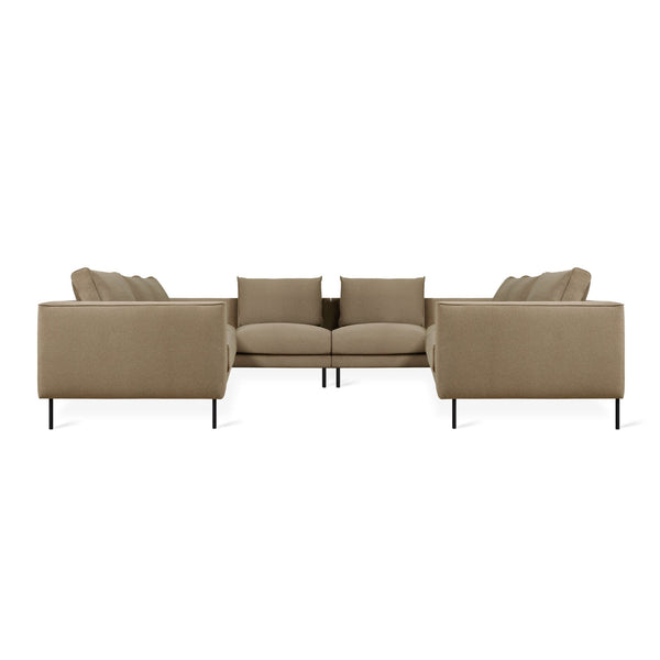 Renfrew U - Shaped Sectional - Gus* Modern - Sofas - Merino Mocha - HORNE