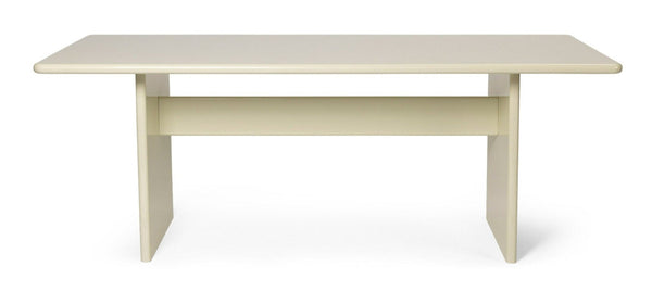 Rink Dining Table - Ferm Living - Tables - Small - Eggshell - HORNE