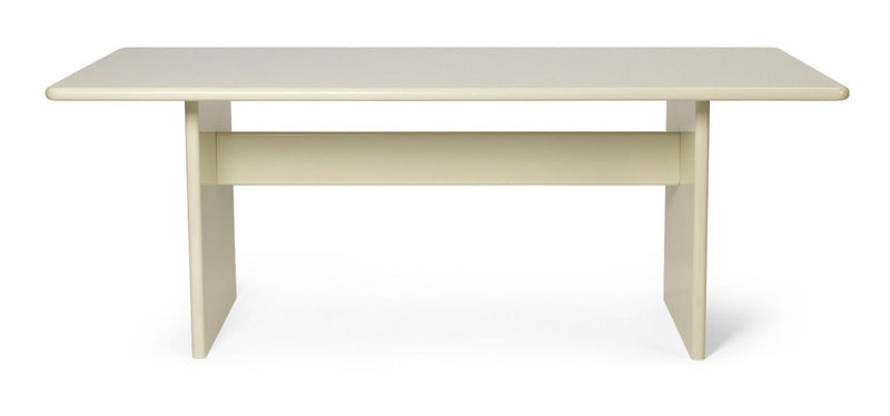 Rink Dining Table - Ferm Living - Tables - Small - Eggshell - HORNE