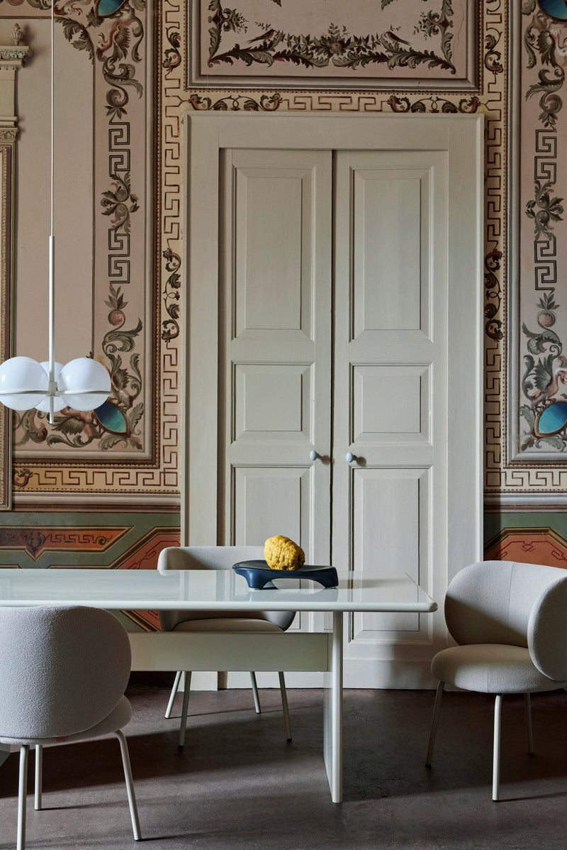 Rink Dining Table - Ferm Living - Tables - Small - Eggshell - HORNE