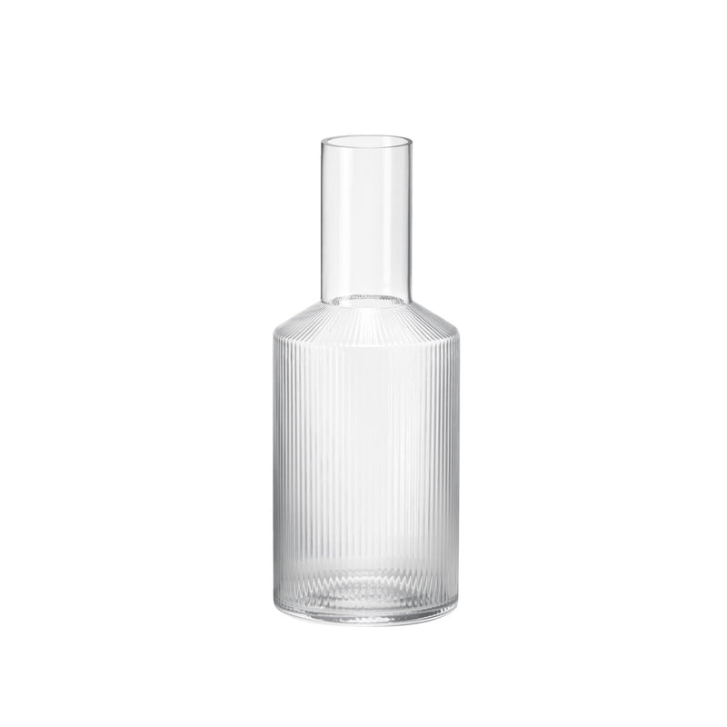 Ripple Carafe - Ferm Living - Carafes + Pitchers - Smoked Grey - HORNE