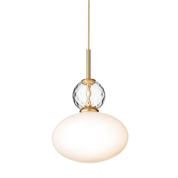 Rizzatto 32 - Nuura - Pendants - Satin Brass/Opal - HORNE