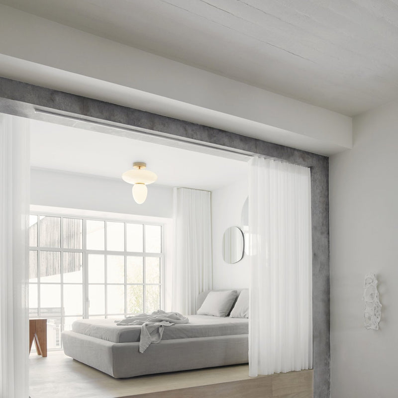 Rizzatto 42 - Nuura - Pendants - Satin Brass/Opal - HORNE