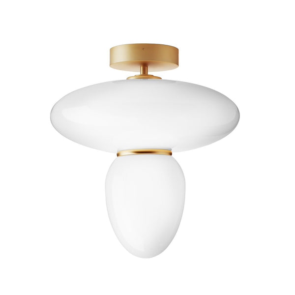 Rizzatto 42 - Nuura - Pendants - Satin Brass/Opal - HORNE
