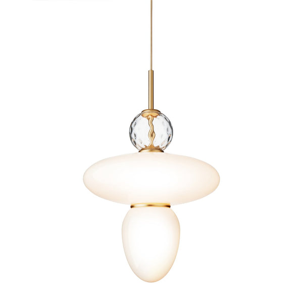 Rizzatto 43 - Nuura - Pendants - Satin Brass/Opal - HORNE