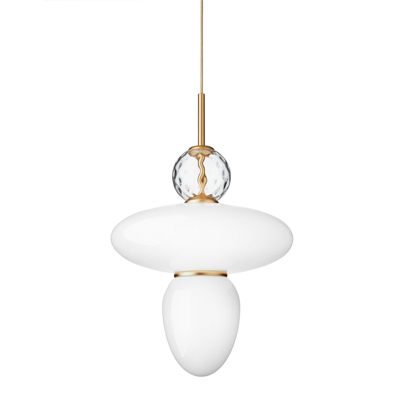 Rizzatto 43 - Nuura - Pendants - Satin Brass/Opal - HORNE