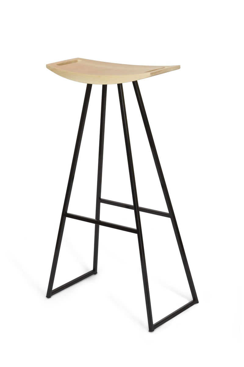 Roberts Bar Stool - Tronk - Stools + Benches + Ottomans - Walnut - Green - HORNE