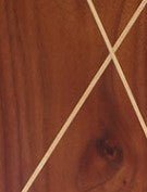 Walnut with Maple Inlay