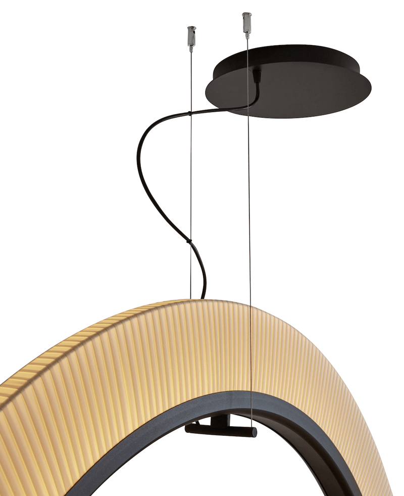 Roda S/120/V LED Dimmable Pendant - Bover - Pendants - Cream - Surface Canopy - HORNE