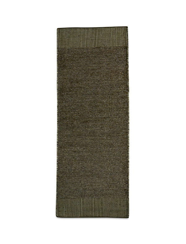 Rombo Runner Rug - Woud - Rugs - White/Moss Green - HORNE