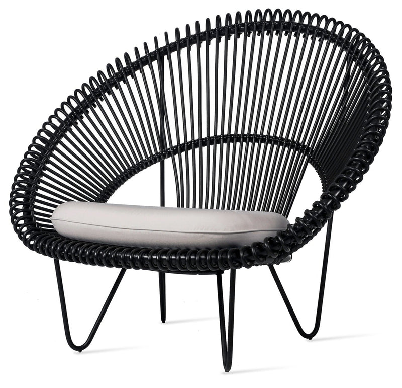 Roy Cocoon Chair - Vincent Sheppard - Outdoor Furniture - Black - Sunbrella Black - HORNE