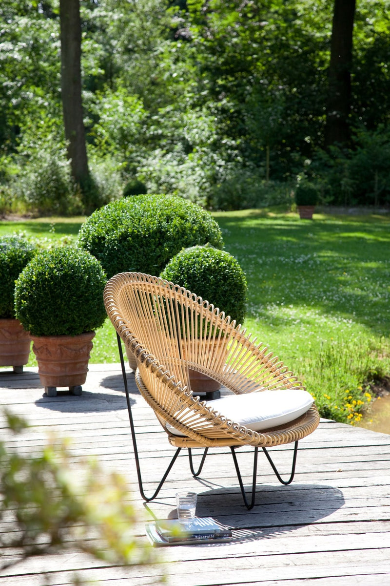 Roy Cocoon Chair - Vincent Sheppard - Outdoor Furniture - Black - Sunbrella Black - HORNE