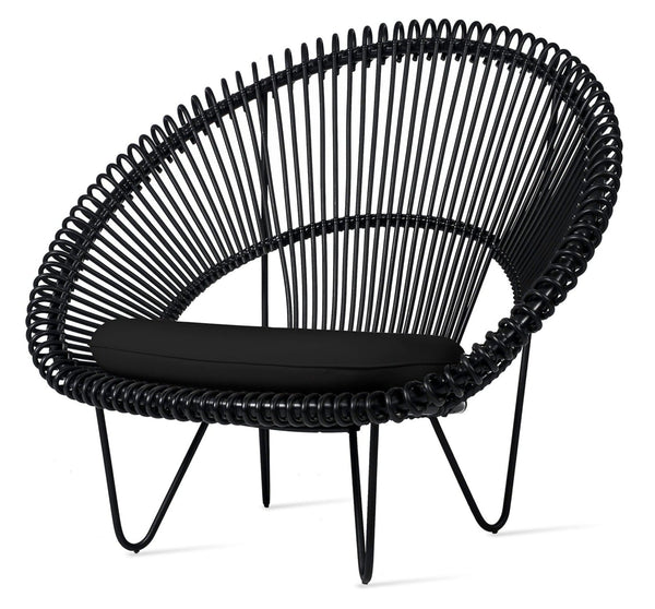 Roy Cocoon Chair - Vincent Sheppard - Outdoor Furniture - Black - Sunbrella Black - HORNE