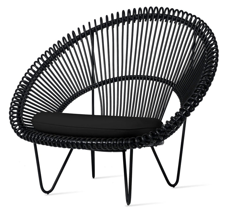Roy Cocoon Chair - Vincent Sheppard - Outdoor Furniture - Black - Sunbrella Black - HORNE