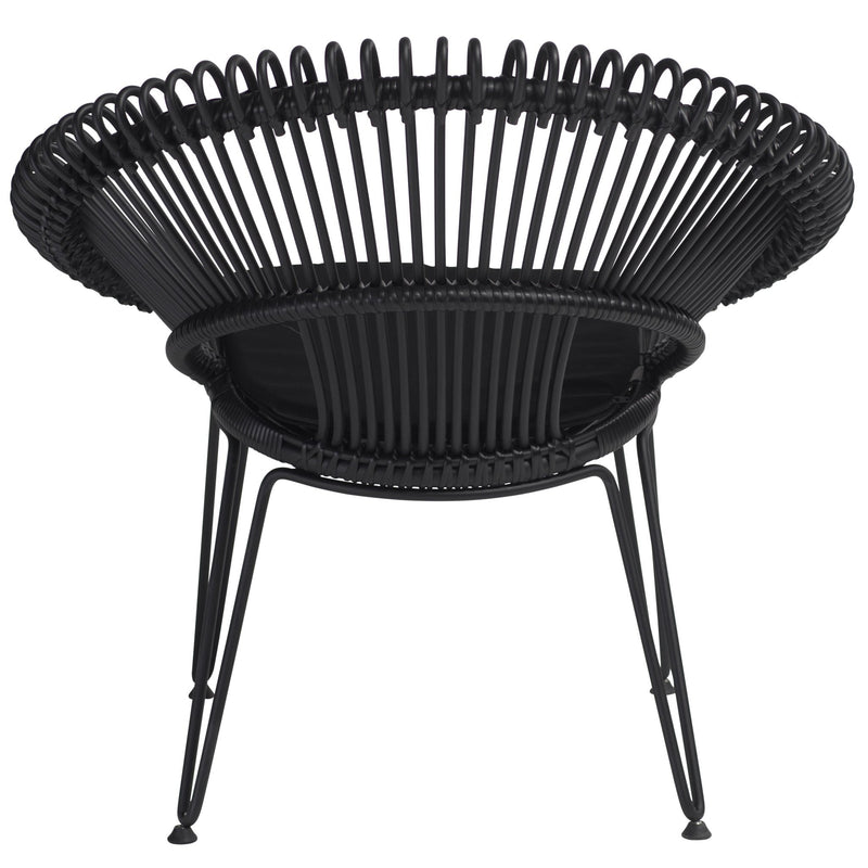 Roy Lazy Chair - Vincent Sheppard - Outdoor Furniture - Black - Sunbrella Black - HORNE