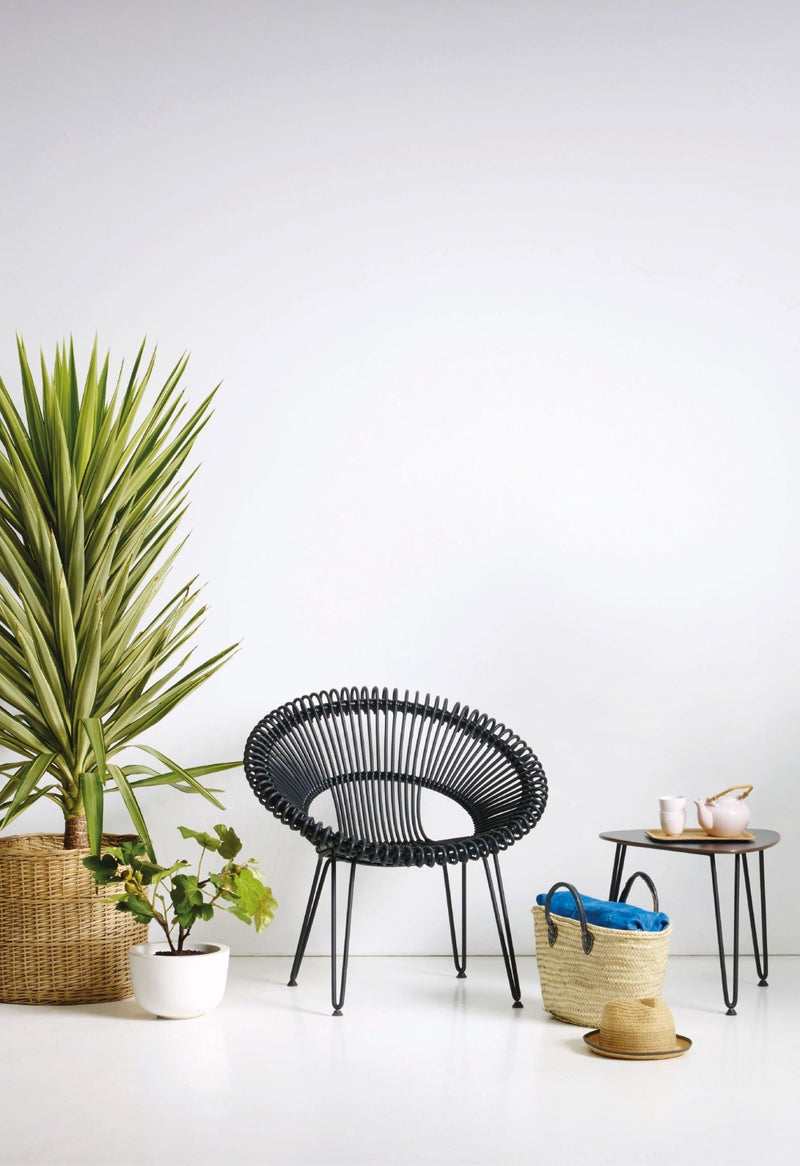 Roy Lazy Chair - Vincent Sheppard - Outdoor Furniture - Black - Sunbrella Black - HORNE