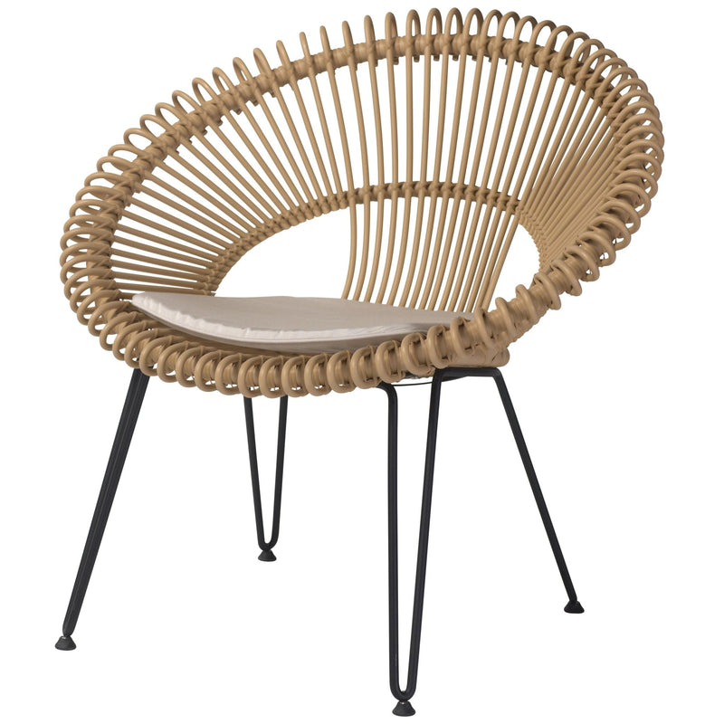 Roy Lazy Chair - Vincent Sheppard - Outdoor Furniture - Black - Sunbrella Black - HORNE