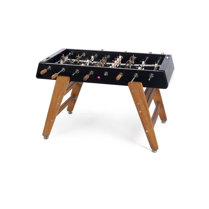 RS3 Indoor Foosball Table - Iroko Wood Legs - Black