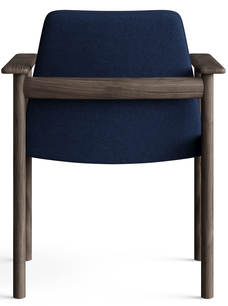 Ry Armchair - Eikund - Chairs - Textile Blackened Blue - Oiled Oak - HORNE